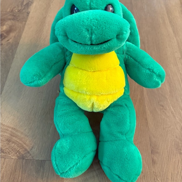 Vintage Build A Bear Workshop BAB Turtle with detachable Shell Green Yellow - Picture 1 of 9